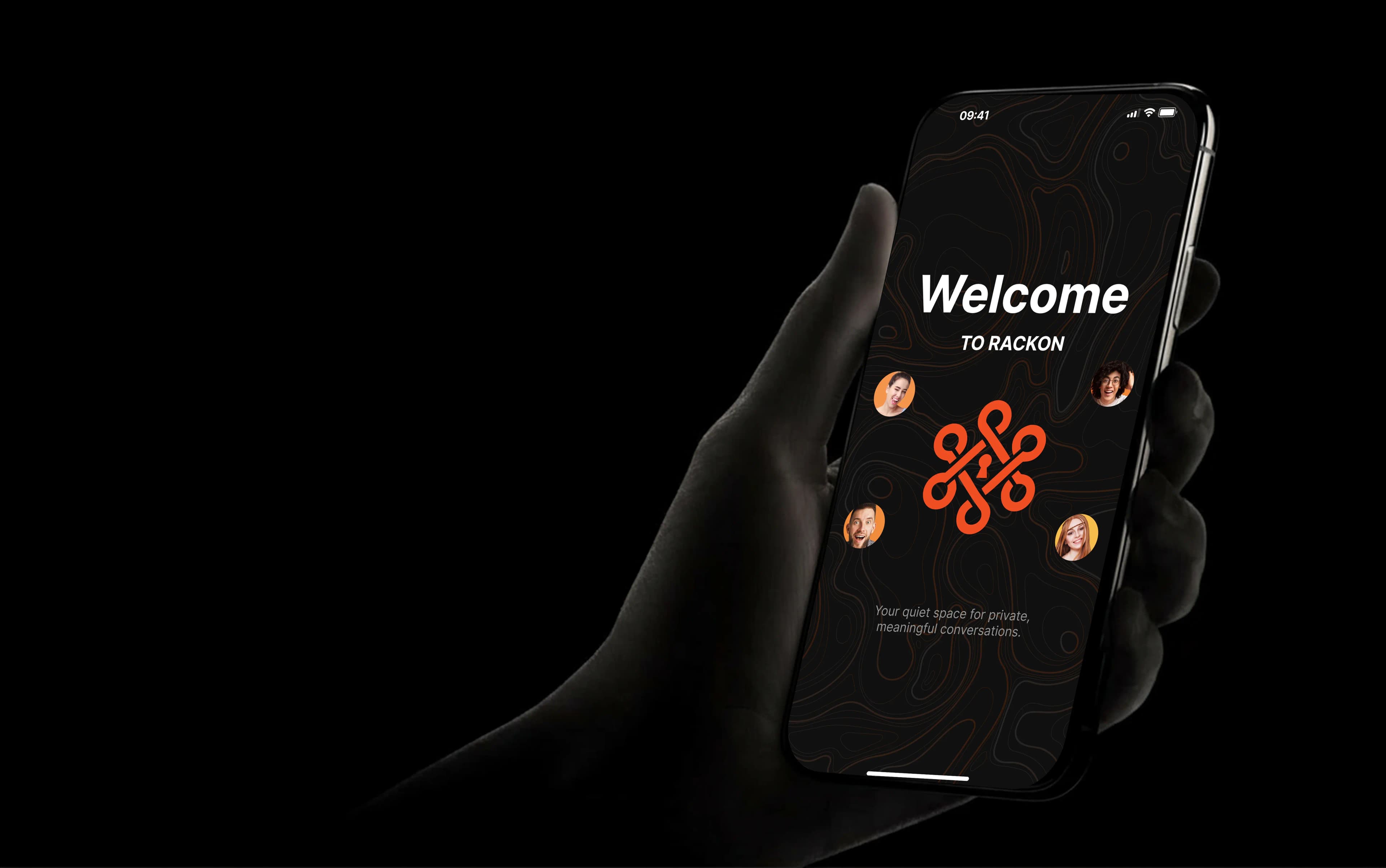 Rackon privacy-focused messaging app encrypted communication for Android and iOS